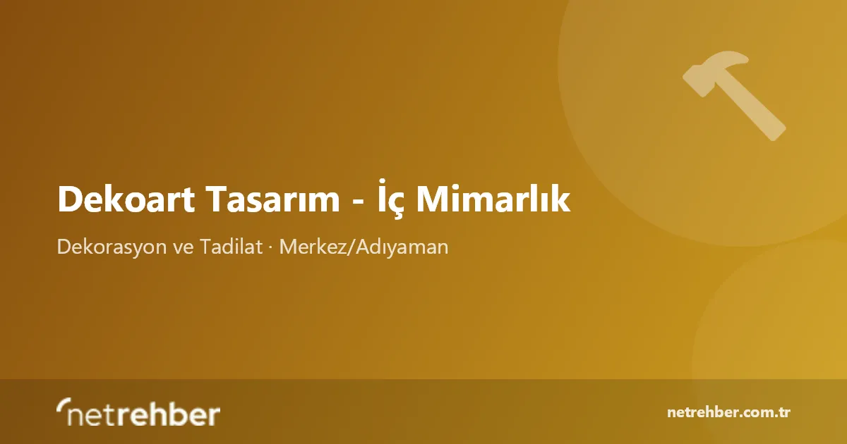 Dekoart Tasarım - İç Mimarlık kapak görseli
