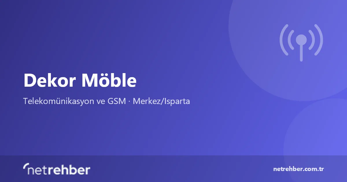 Dekor Möble kapak görseli