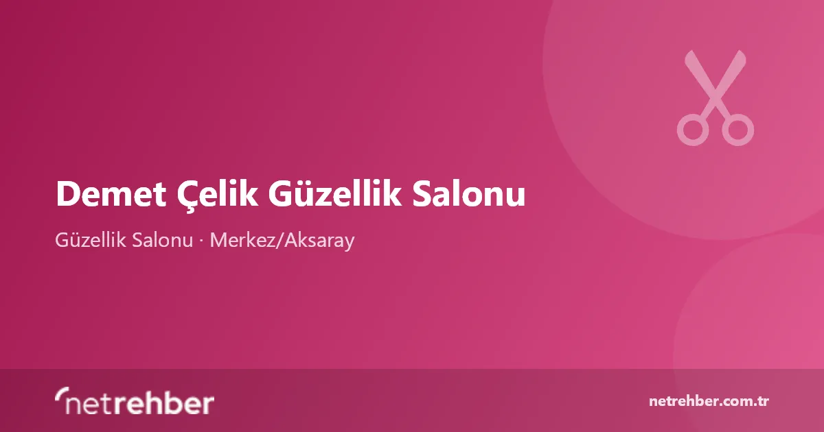 Demet Çelik Güzellik Salonu kapak görseli