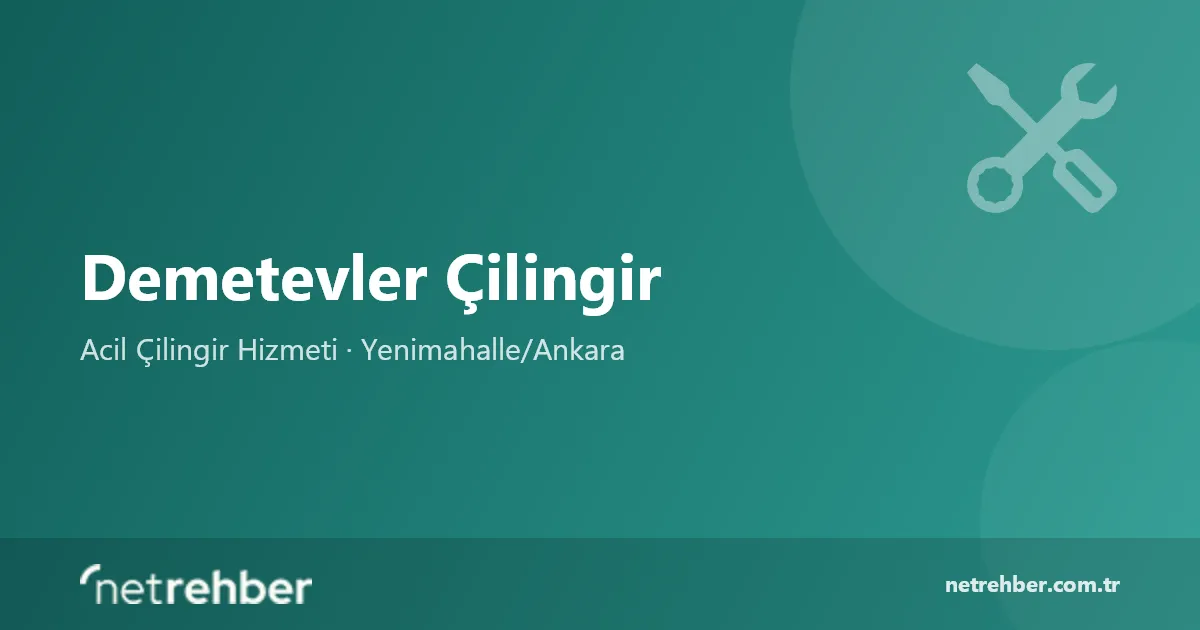 Demetevler Çilingir kapak görseli