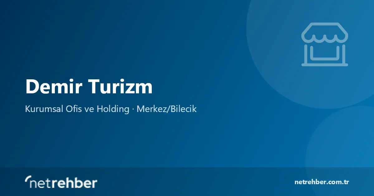 Demir Turizm kapak görseli