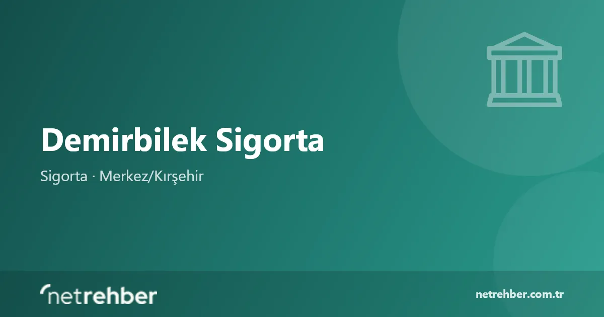 Demirbilek Sigorta kapak görseli
