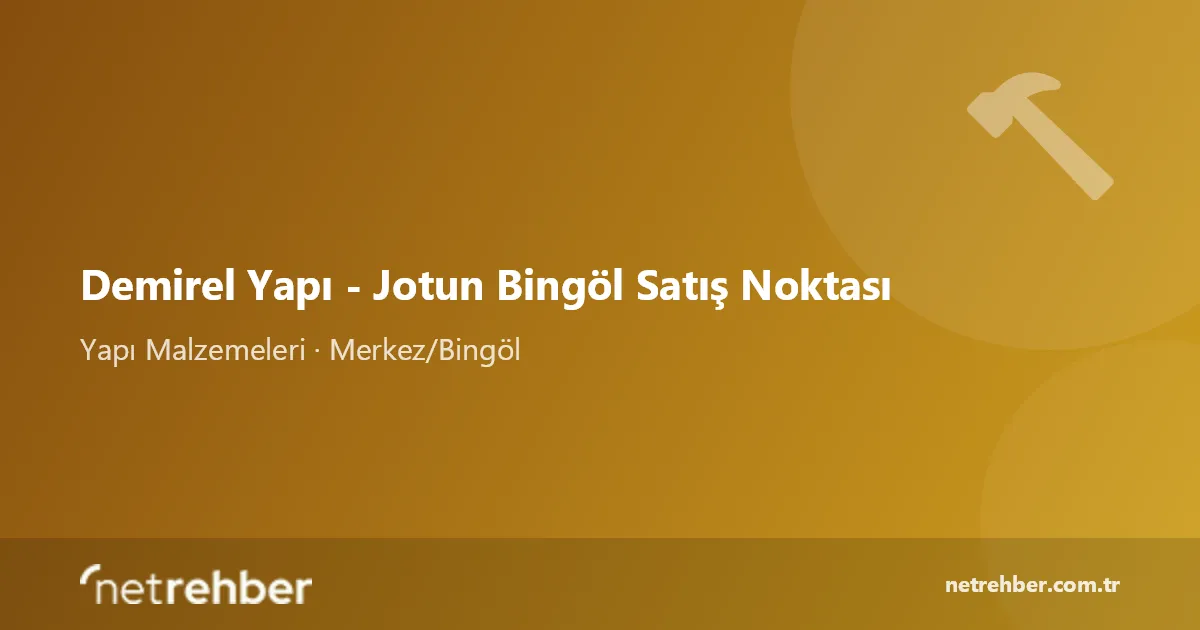 Demirel Yapı - Jotun Bingöl Satış Noktası kapak görseli