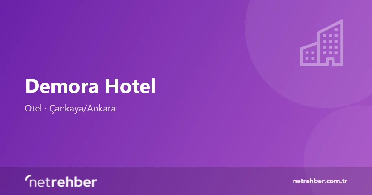 Demora Hotel kapak görseli