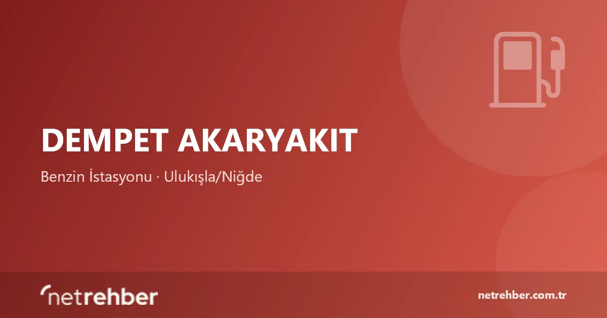 Dempet Akaryakıt kapak görseli
