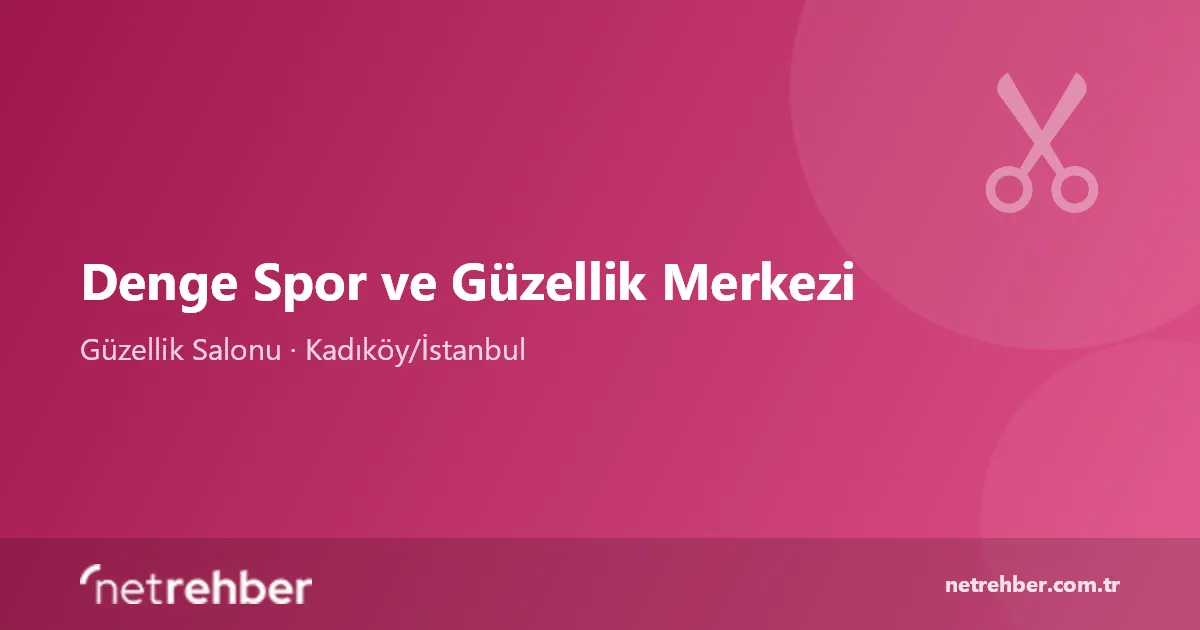 Denge Spor ve Güzellik Merkezi kapak görseli