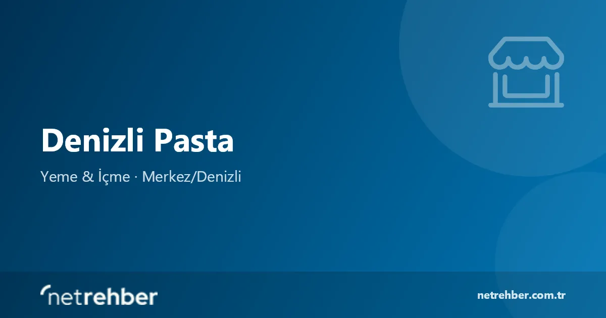 Denizli Pasta kapak görseli