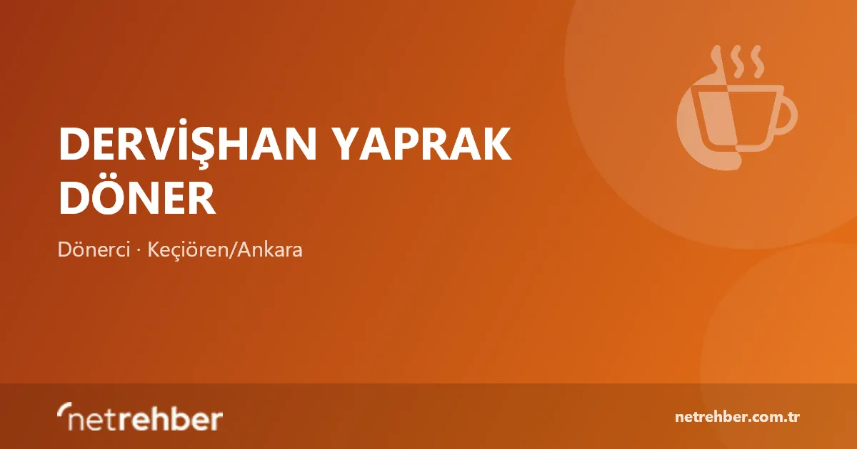 Dervişhan Yaprak Döner kapak görseli