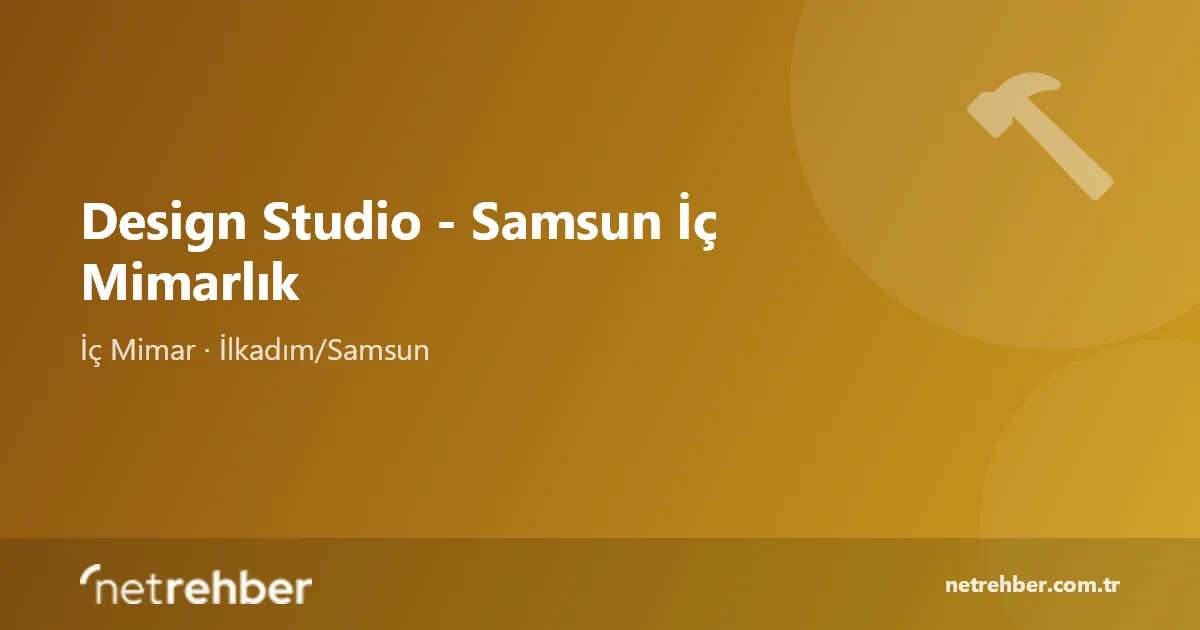 Design Studio - Samsun İç Mimarlık kapak görseli