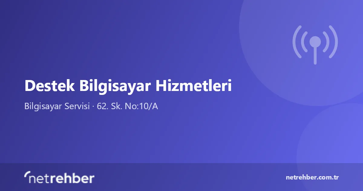 Destek Bilgisayar Hizmetleri kapak görseli
