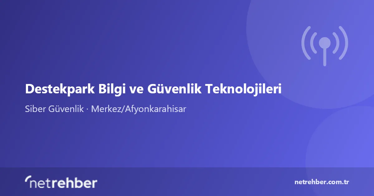 Destekpark Bilgi ve Güvenlik Teknolojileri kapak görseli