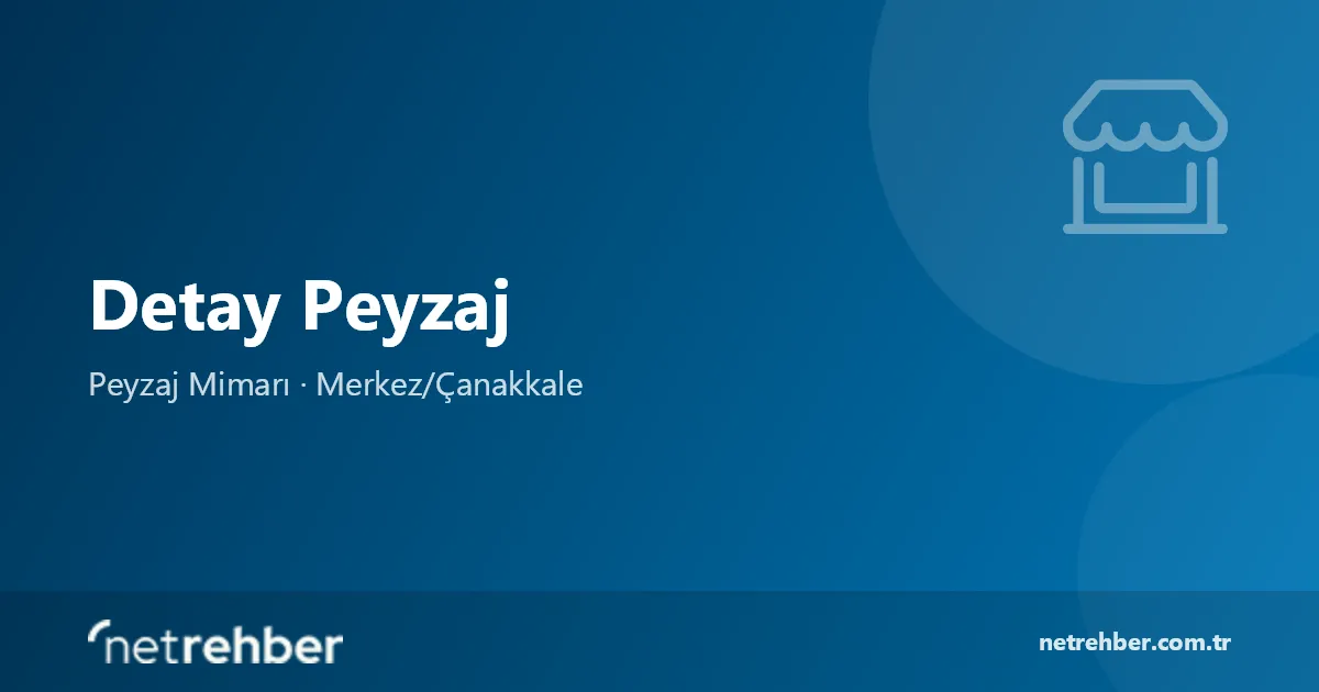 Detay Peyzaj kapak görseli