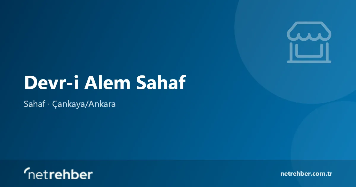 Devr-i Alem Sahaf kapak görseli