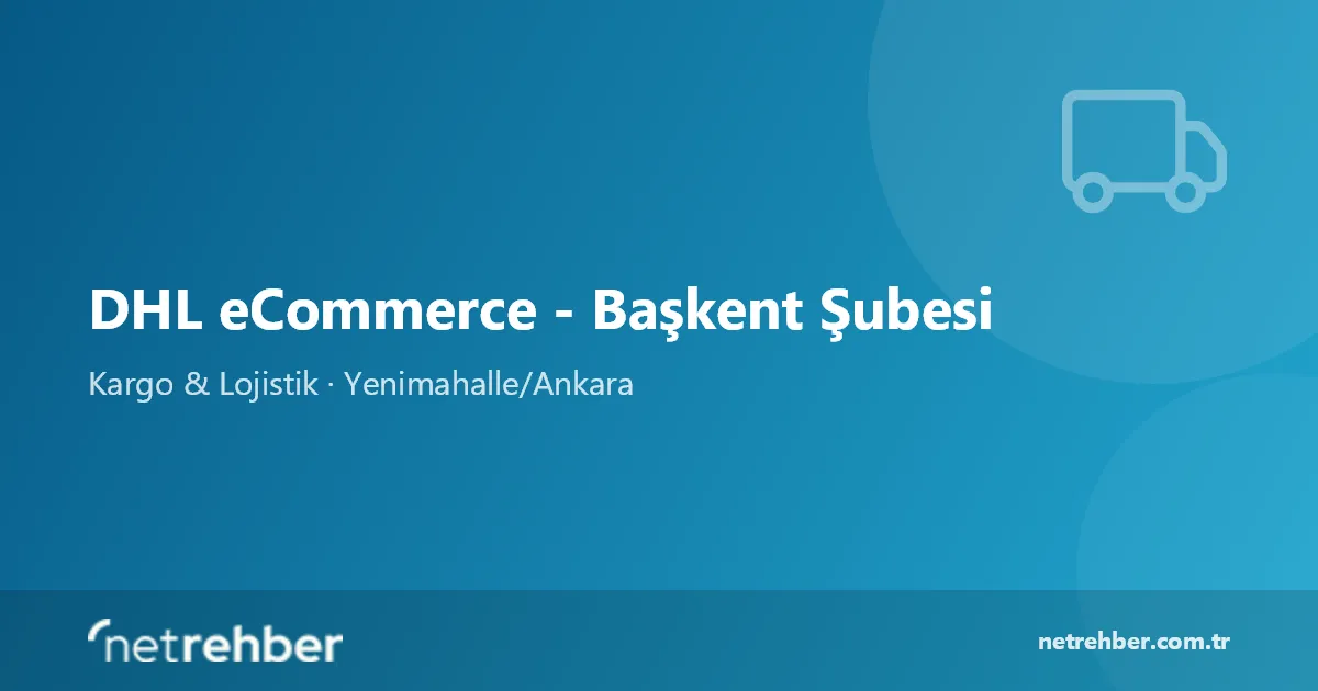 DHL eCommerce - Başkent Şubesi kapak görseli