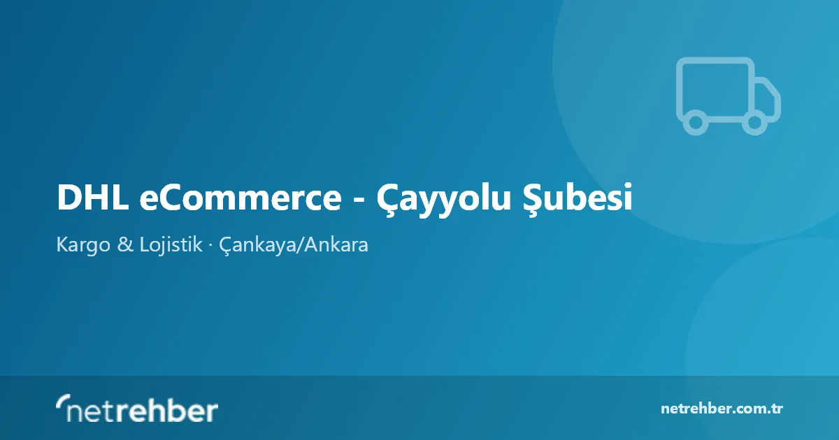 DHL eCommerce - Çayyolu Şubesi kapak görseli