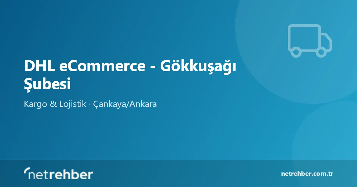DHL eCommerce - Gökkuşağı Şubesi kapak görseli