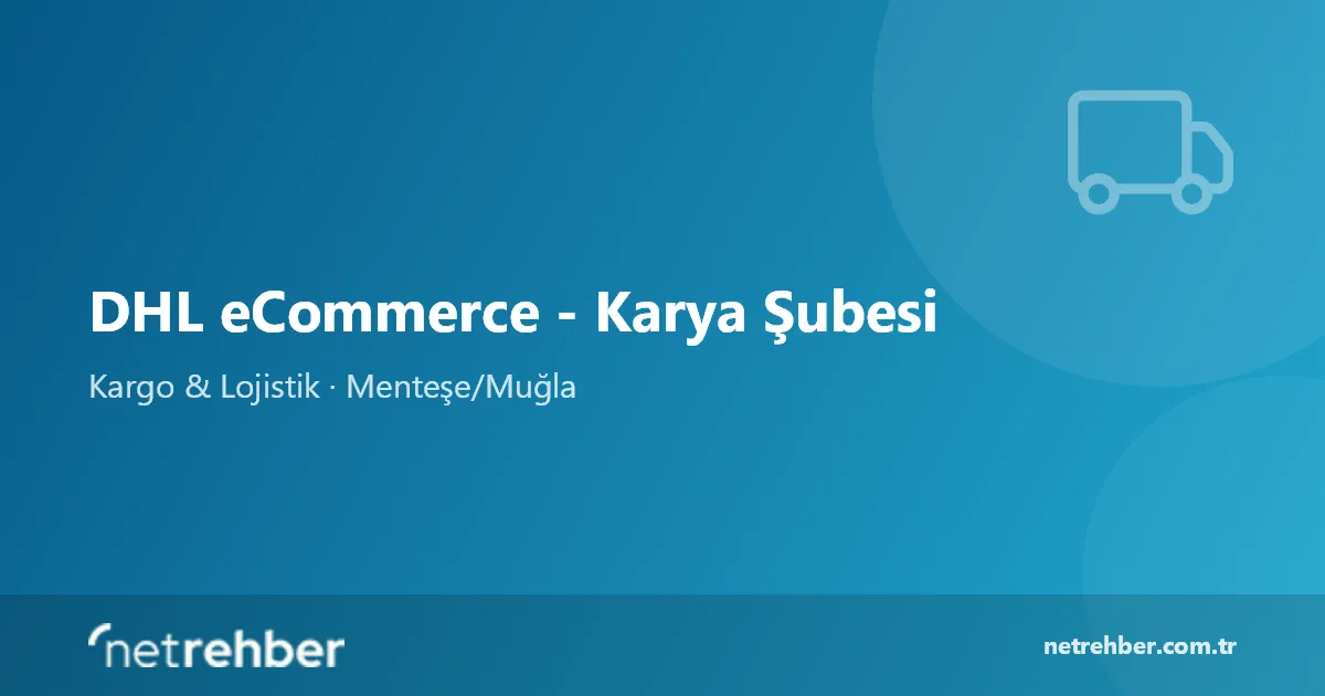 DHL eCommerce - Karya Şubesi kapak görseli