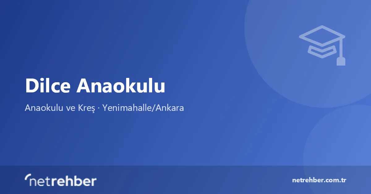 Dilce Anaokulu kapak görseli