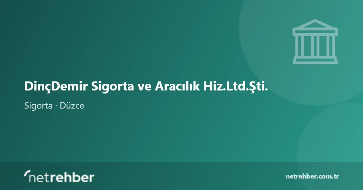 DinçDemir Sigorta ve Aracılık Hiz.Ltd.Şti. kapak görseli