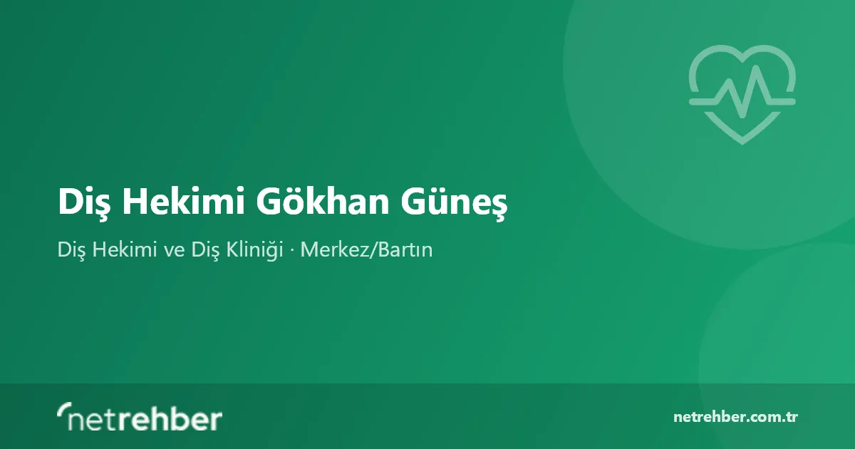 Diş Hekimi Gökhan Güneş kapak görseli