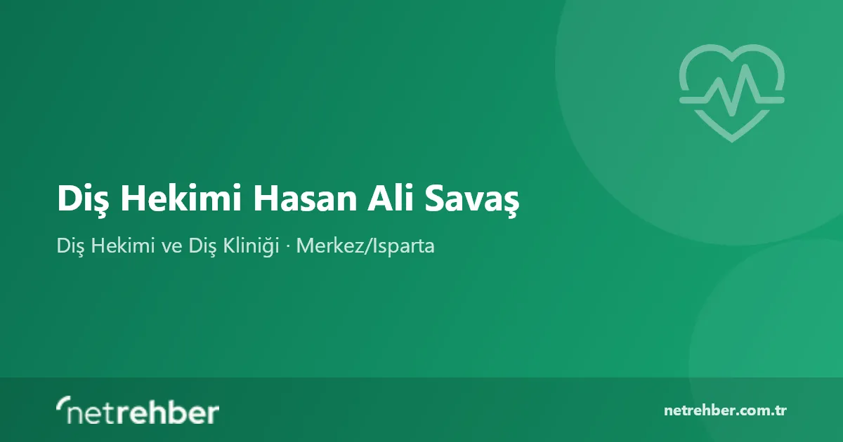 Diş Hekimi Hasan Ali Savaş kapak görseli