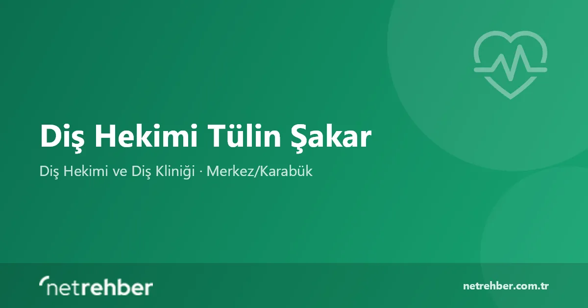 Diş Hekimi Tülin Şakar kapak görseli