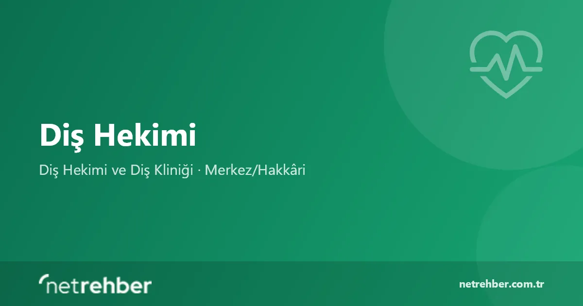 Diş Hekimi kapak görseli