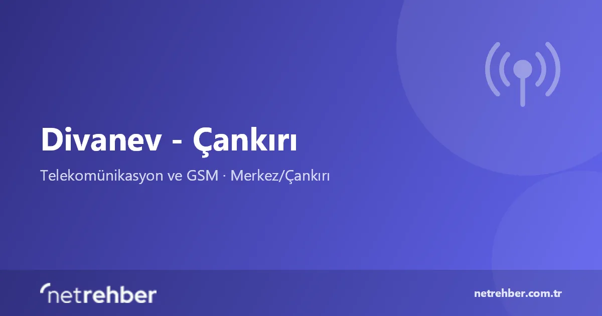 Divanev - Çankırı kapak görseli