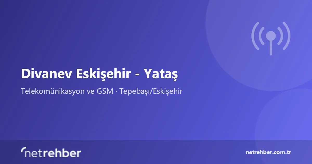 Divanev Eskişehir - Yataş kapak görseli