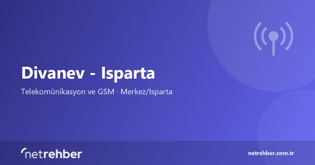 Divanev - Isparta kapak görseli