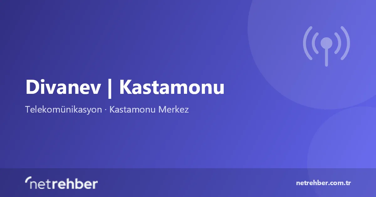 Divanev | Kastamonu kapak görseli