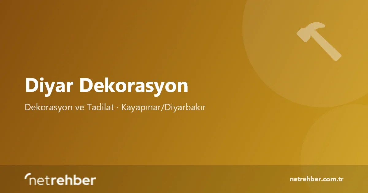 Diyar Dekorasyon kapak görseli