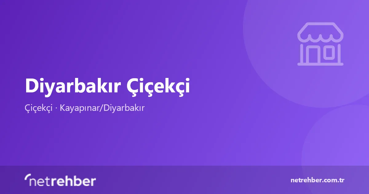 Diyarbakır Çiçekçi kapak görseli