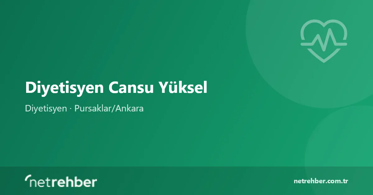 Diyetisyen Cansu Yüksel kapak görseli