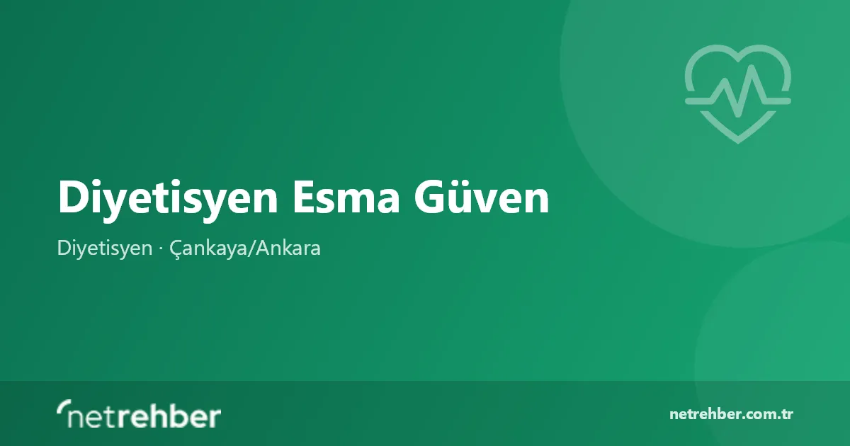 Diyetisyen Esma Güven kapak görseli