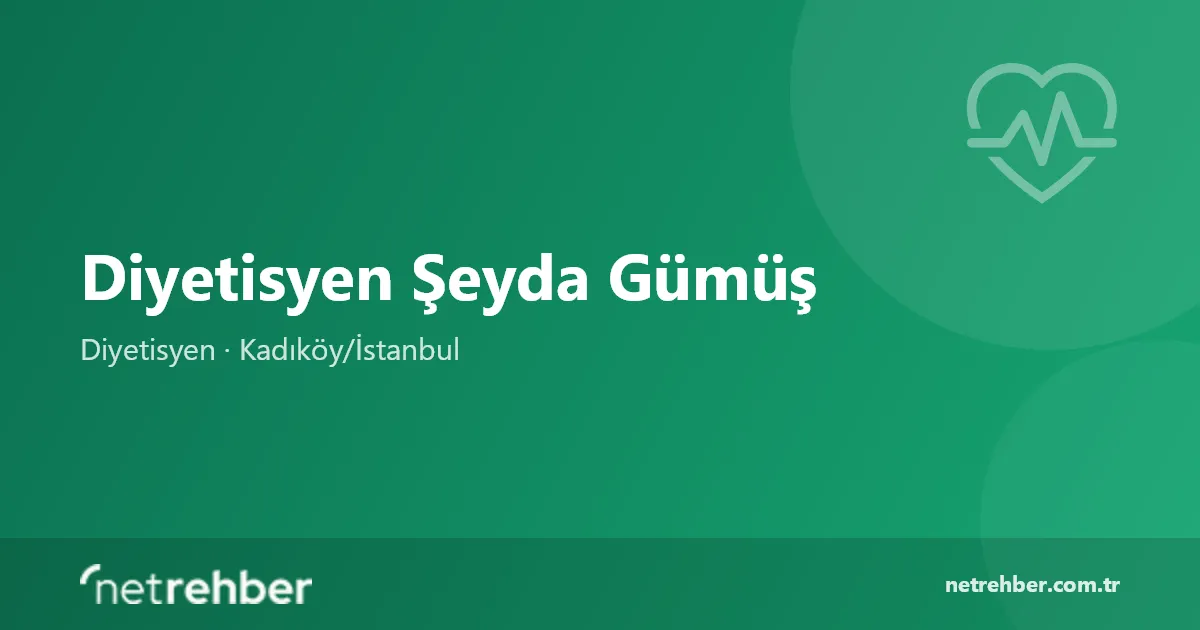 Diyetisyen Şeyda Gümüş kapak görseli
