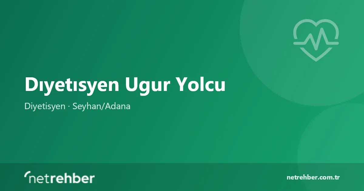 Dıyetısyen Ugur Yolcu kapak görseli