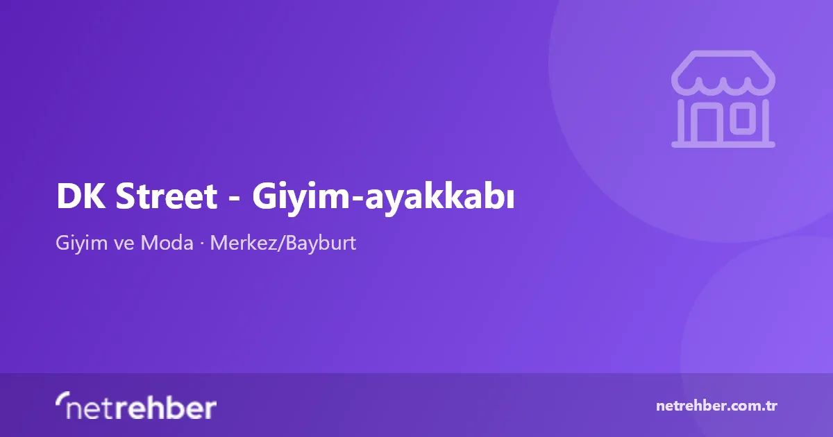 DK Street - Giyim-ayakkabı kapak görseli