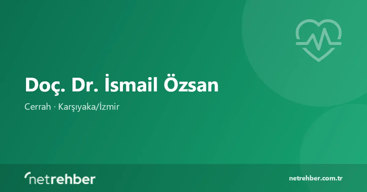 Doç. Dr. İsmail Özsan kapak görseli