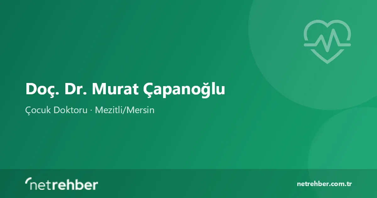Doç. Dr. Murat Çapanoğlu kapak görseli