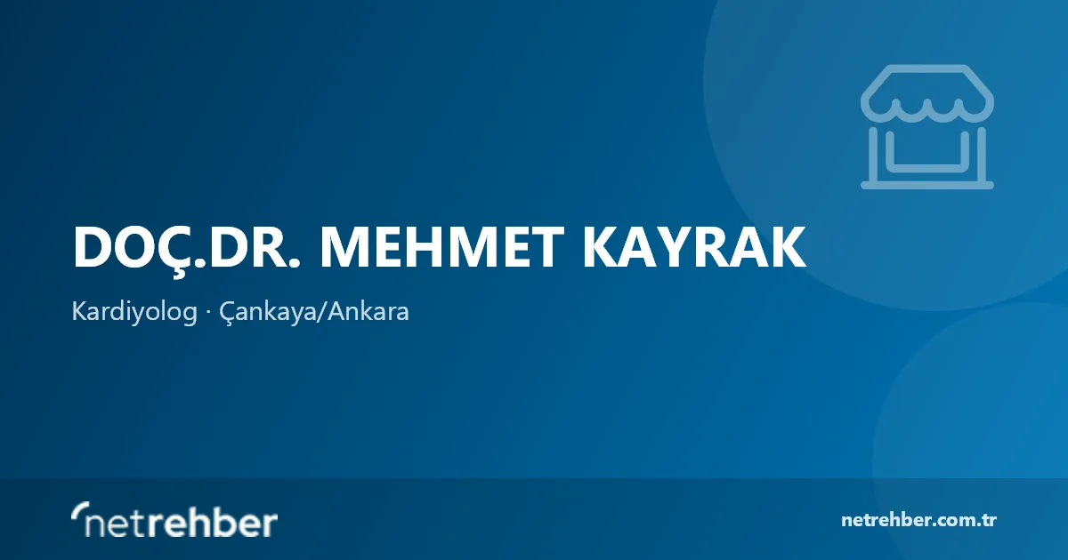 Doç.Dr. Mehmet Kayrak kapak görseli