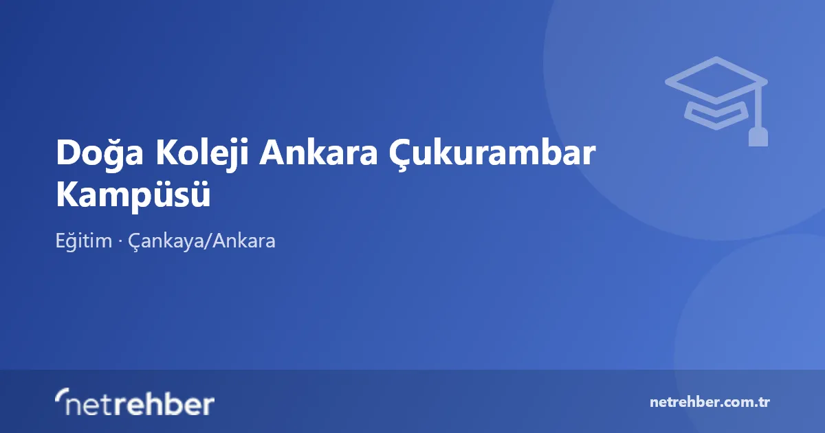 Doğa Koleji Ankara Çukurambar Kampüsü kapak görseli