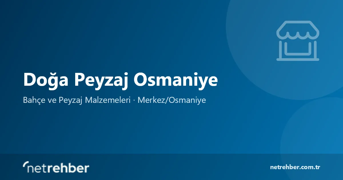 Doğa Peyzaj Osmaniye kapak görseli
