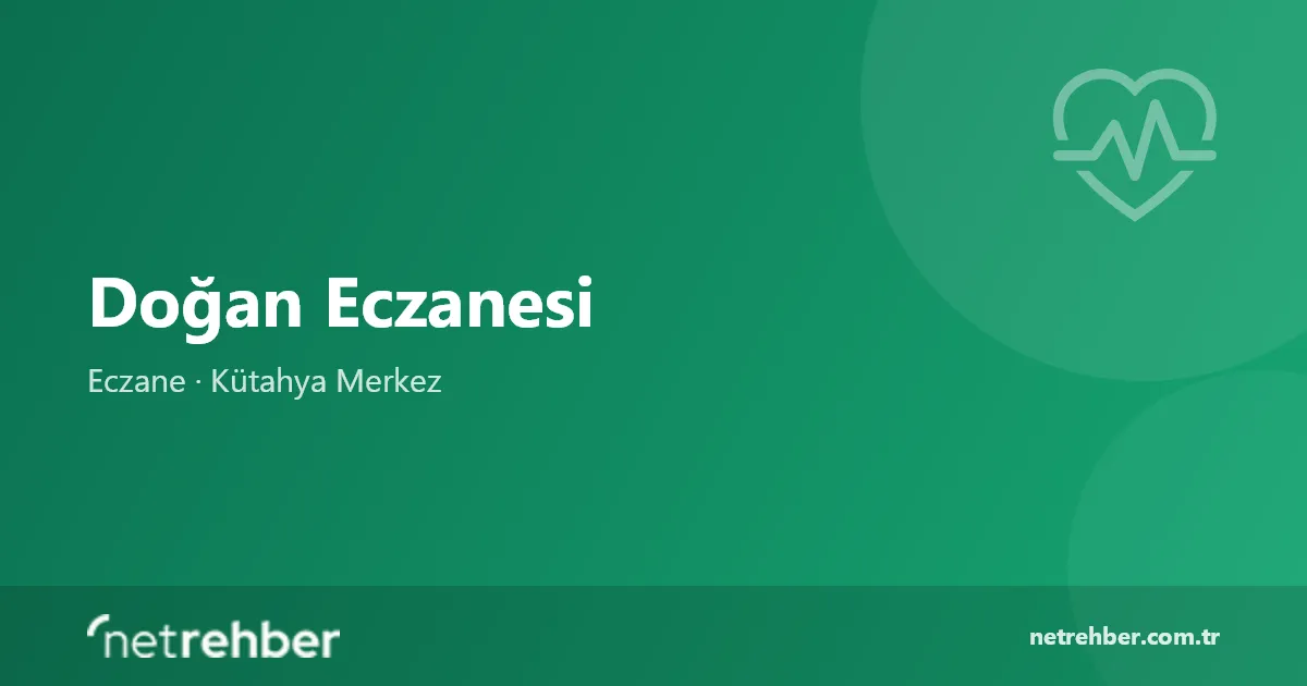 Doğan Eczanesi kapak görseli