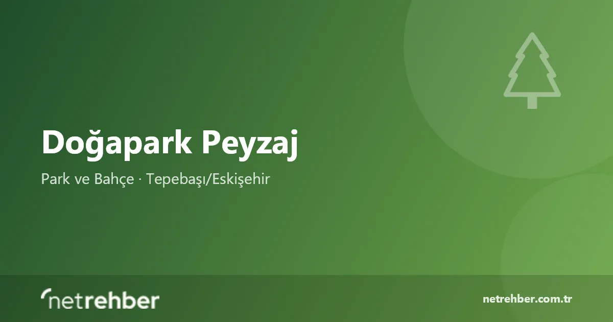 Doğapark Peyzaj kapak görseli