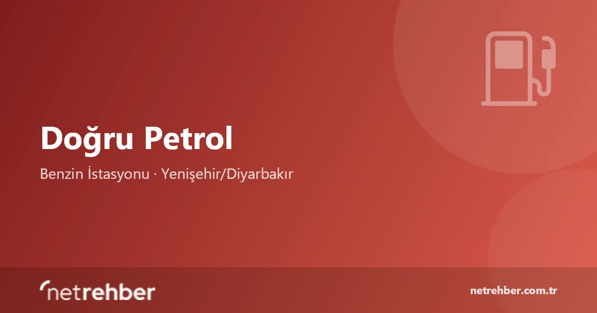 Doğru Petrol kapak görseli