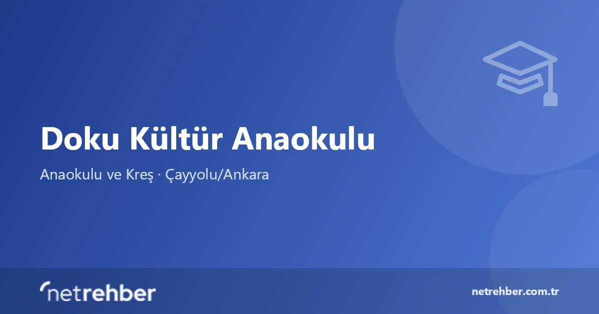 Doku Kültür Anaokulu kapak görseli
