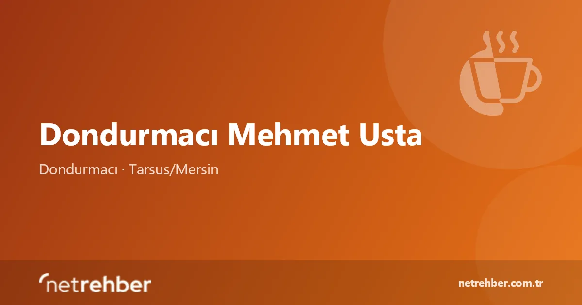 Dondurmacı Mehmet Usta kapak görseli