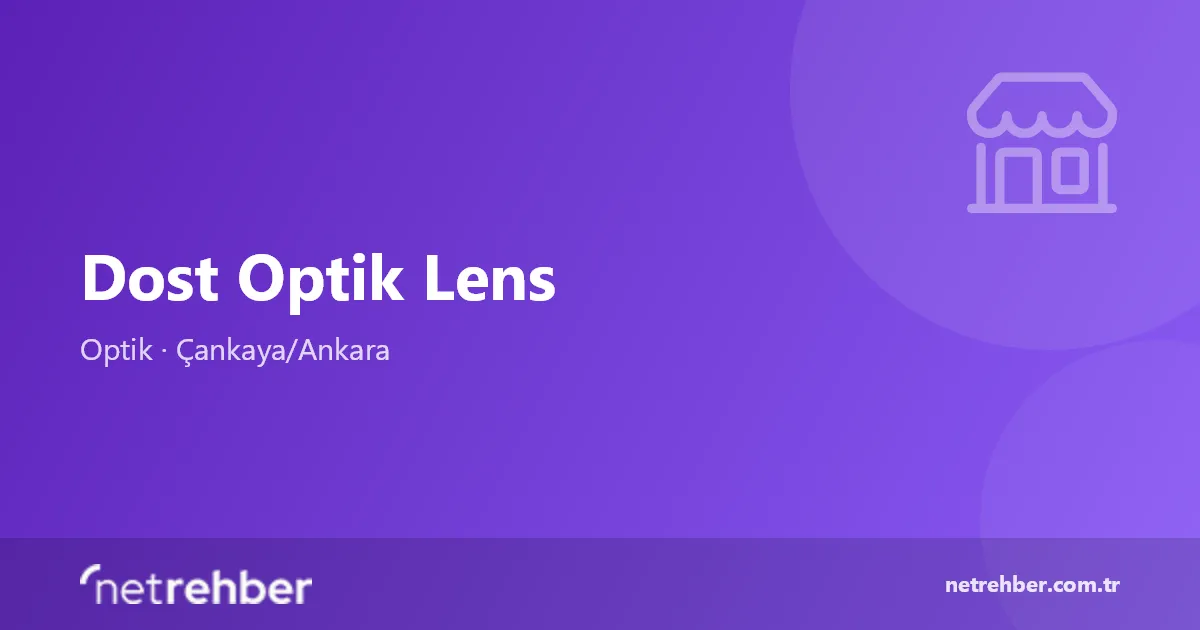 Dost Optik Lens kapak görseli