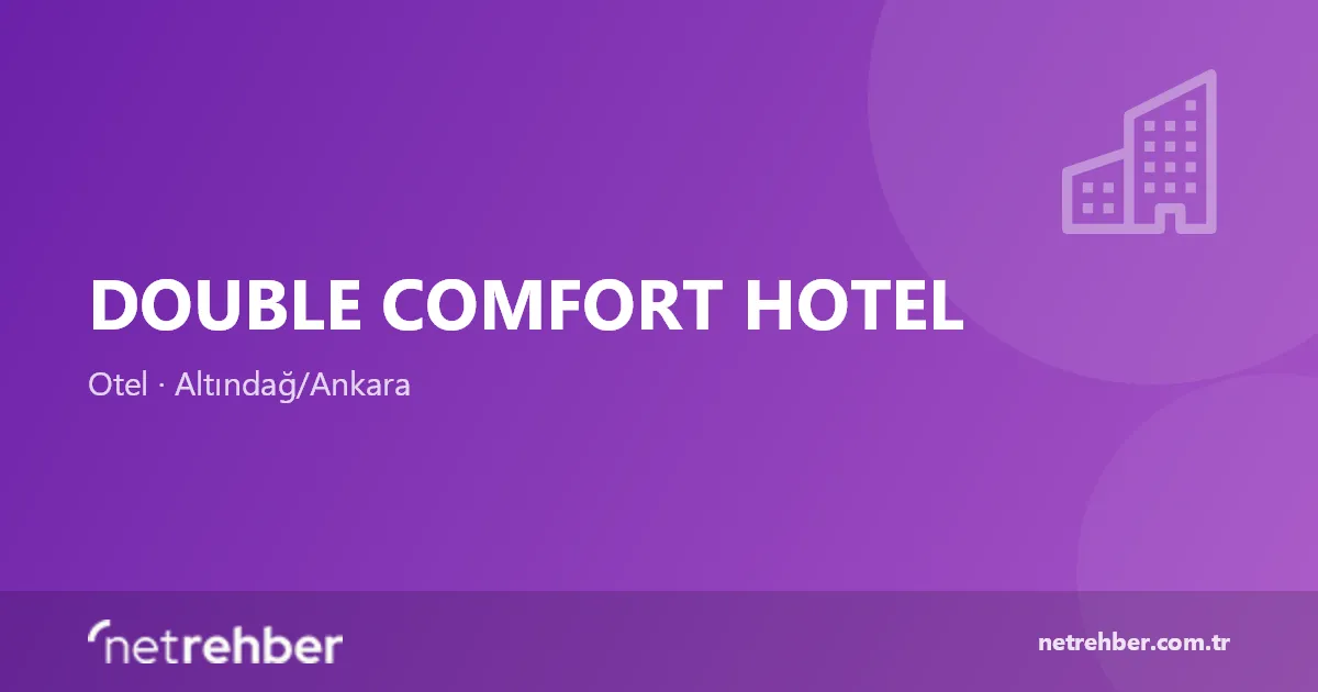 Double Comfort Hotel kapak görseli